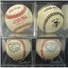 Image 1 : 4 - COMMEMORATIVE BASEBALLS - 2-JACKIE ROBINSON, 1-MICKEY MANTLE, 1-98 WORLD SER