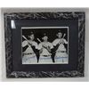 Image 1 : JOE DiMAGGIO - MICKEY MANTLE - TED WILLIAMS AUTOGRAPH B&W FAMED PHOTO