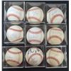 Image 1 : 9 - UNIDENTIFIED  AUTOGRAPHED AMERICAN LEAGUE BASEBALLS - POSSIBLE FINDS?