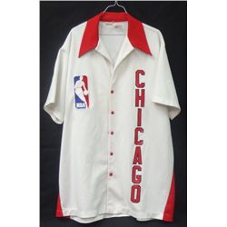 NBA Warm-Up Jacket CHICAGO BULLS white - Adult 48  BRYANT & A BULL ON THE BACK
