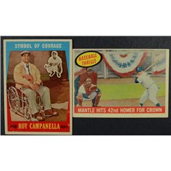 1959 TOPPS CAMPANELLA & MANTLE