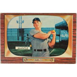 1955 BOWMAN #202 MICKEY MANTLE VGEX+, GREAT COLOR & GLOSS, NICELY CENTERED