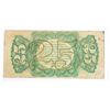 Image 2 : 1863 TWENTY FIVE CENT US FRACTIONAL CURRENCY F/VF