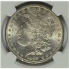 Image 2 : 1890 MORGAN SILVER DOLLAR, NGC MS-64  BLAZING WHITE!