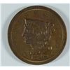 Image 1 : 1849 HALF CENT AU-58