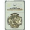 Image 1 : 1927-D PEACE DOLLAR NGC MS-63