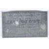 Image 1 : RARE! TEXAS CONFEDERATE PRINTING BLOCK THAT PRODUCED A $2.00 NOTE