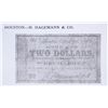 Image 2 : RARE! TEXAS CONFEDERATE PRINTING BLOCK THAT PRODUCED A $2.00 NOTE