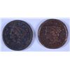 Image 1 : (2) LOW GRADE LARGE CENTS