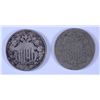 Image 1 : (2) LOW GRADE SHIELD NICKELS