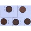 Image 2 : (5) 1909 INDIAN HEAD CENTS