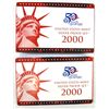 Image 1 : ( 2 ) 2000 U.S. SILVER PROOF SETS IN NICE ORIG. PACKAGING