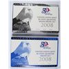 Image 1 : 2008 CLAD AND SILVER STATE QUARTER PROOF SETS IN NICE ORIGINAL PACKAGING