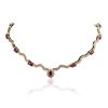 Image 1 : 14KT Yellow Gold 14.94ctw Ruby and Diamond Necklace