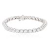 Image 1 : 14KT White Gold 7.89ctw Diamond Tennis  Bracelet