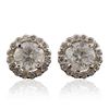 Image 1 : 14KT White Gold 2.73ctw Diamond Earrings