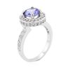 Image 3 : 14KT White Gold 1.61ct Tanzanite and Diamond Ring