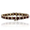 Image 3 : 14KT Yellow Gold 11.13ctw Ruby and Diamond Bracelet