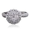 Image 1 : 14KT White Gold 1.59ctw Brilliant Cut Diamond Ring