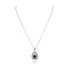 Image 1 : 14KT White Gold 1.88ct Tanzanite and Diamond Pendant With Chain