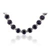 Image 2 : 14KT White Gold 73.04ctw Sapphire and Diamond Necklace