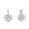 Image 1 : 14KT White Gold 1.00ctw Diamond Earrings