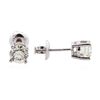 Image 2 : 14KT White Gold 1.00ctw Diamond Solitaire Earrings