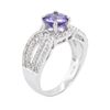 Image 3 : 14KT White Gold 1.51ct Tanzanite and Diamond Ring