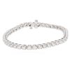 Image 1 : 14KT White Gold 4.45ctw Diamond Tennis  Bracelet