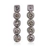 Image 1 : 18KT White Gold 2.20ctw Diamond Earrings