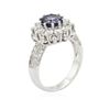 Image 3 : 14KT White Gold 1.67ct Tanzanite and Diamond Ring