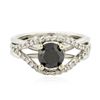 Image 1 : 14KT White Gold 1.54ctw Diamond Ring