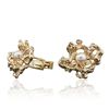 Image 2 : 14KT Yellow Gold Pearl Cufflinks