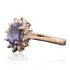 Image 2 : 14KT Rose Gold 1.06ct Tanzanite and Diamond Ring