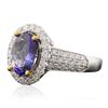 Image 2 : 14KT Two-Tone 2.61ct Tanzanite and Diamond Ring