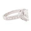 Image 2 : 14KT White Gold GIA Certified 1.53ctw Diamond Ring