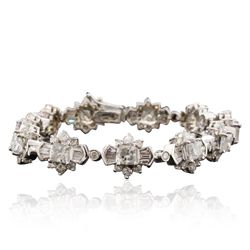 14KT White Gold 15.10ctw Diamond Bracelet