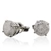 Image 2 : 14KT White Gold 3.09ctw Diamond Stud Earrings