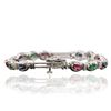 Image 2 : 14KT White Gold 1.72ctw Multi Gemstone Bracelet