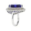 Image 3 : 14KT White Gold GIA Certified 18.78ct Tanzanite and Diamond Ring