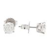 Image 2 : 14KT White Gold 1.35ctw Diamond Stud Earrings