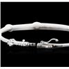 Image 3 : 14KT White Gold 0.91ctw Diamond Bangle Bracelet