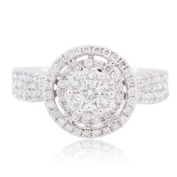 14KT White Gold 1.39ctw Diamond Ring