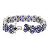 Image 3 : 14KT White Gold 20.79ctw Sapphire and Diamond Bracelet
