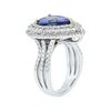 Image 3 : 14KT White Gold 3.90ct Tanzanite and Diamond Ring