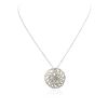 Image 1 : 14KT White Gold 1.55ctw Diamond Pendant With Chain