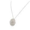 Image 3 : 14KT White Gold 1.55ctw Diamond Pendant With Chain
