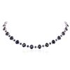 Image 1 : 14KT White Gold 60.09ctw Sapphire and Diamond Necklace