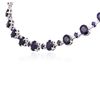 Image 3 : 14KT White Gold 60.09ctw Sapphire and Diamond Necklace