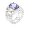 Image 3 : 14KT Two-Tone Gold 2.88ct Tanzanite and Diamond Ring